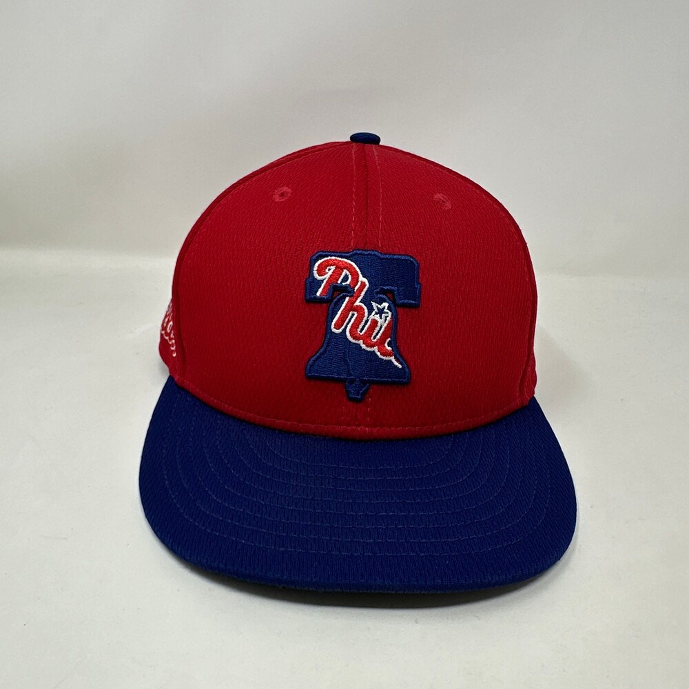 Philadelphia Phillies Hat Cap Men 7 1/4 Red Blue New Era Fitted MLB 2021 Florida